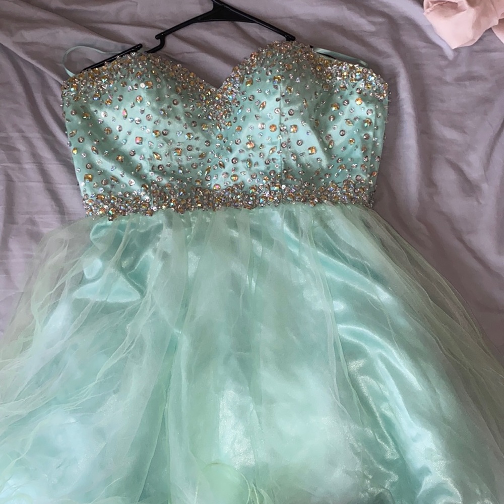 cecily brown large sequin homecoming dress